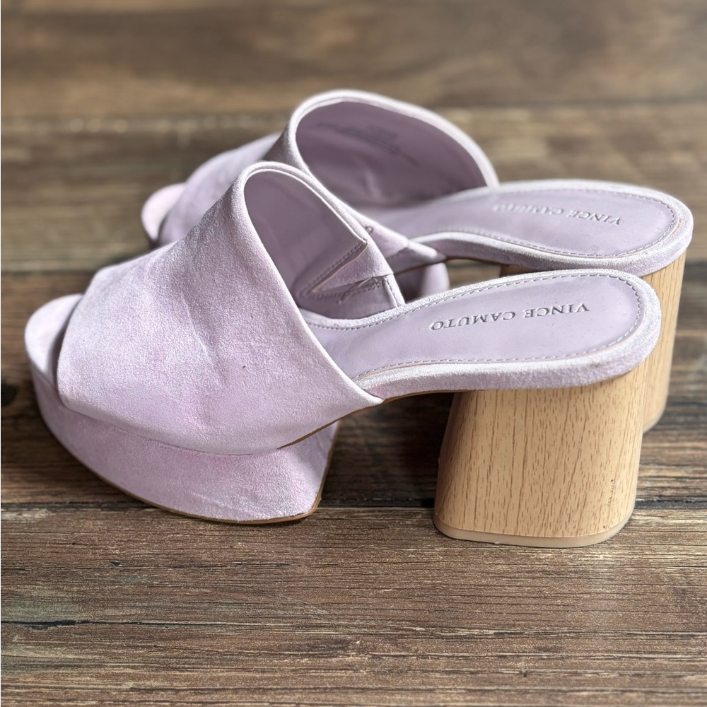 Vince Camuto size 7.5/38 mauve open toe platform sandals